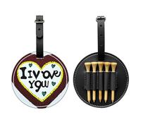 Love Confessions Black Golf tee Storage Bag, Multifunctional Golf tee Storage Bag for Men, Durable PU Material