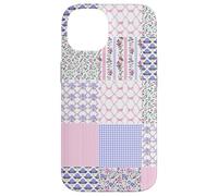 Love Coquette Fancy Floral Patchwork Quilt Toile de Jouy Case for iPhone 14