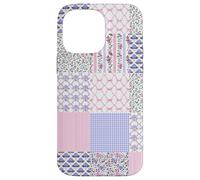 Love Coquette Fancy Floral Patchwork Quilt Toile de Jouy Case for iPhone 14 Pro Max