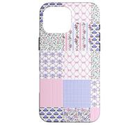 Love Coquette Fancy Floral Patchwork Quilt Toile de Jouy Case for iPhone 16 Pro Max