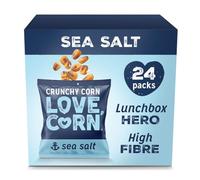 LOVE CORN Crunchy Corn Snack: Sea Salt (24 x 20g) - Crisps Alternative
