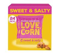 LOVE CORN Crunchy Corn: Sweet & Salty (24 x 20g) - Crisps Alternative