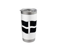 Love Cornwall England on St Pirans Day A Cool Cornish Flag Stainless Steel Insulated Tumbler