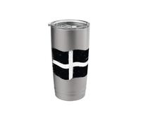 Love Cornwall England on St Pirans Day A Cool Cornish Flag Stainless Steel Insulated Tumbler