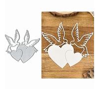 Love Couple Birds Frame Metal Die Cuts Cutting Dies Paper Cards Cutting Dies Cut Stencils for DIY Embossing Card Making Book Tags Decorative Paper Dies Scrapbooking