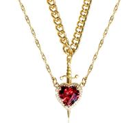 Love Couple Pendant, Collarbone Chain S-words Necklace, Womens Heart Chain, Symbolizes Deep Connection, Memorable Keepsake, 1 Piece, For Men, Women