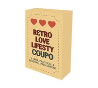 Love Coupon Book - 24 Piece Romantic Card Voucher Set for Couples Wife Girlfriend Boyfriend Husband Surprise Tokens | Size 9x5.4cm Paper Material 46g Compact Design Creative Relationship G