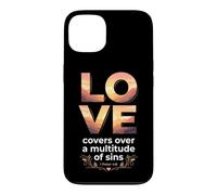 Love Covers Sins Peter 4 8 Bible Verse Case for iPhone 13