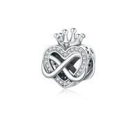 Love Crown Charm Bead Infinity And Love Fit Original Bangle Bracelet Necklace Diy Jewelry Gifts