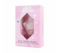 Love Crystal - Fill Your Heart - Rose Quartz Healing Crystal + Guide Cards