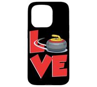 LOVE Curling Stone Sweep Team Winter Sport Case for iPhone 15 Pro