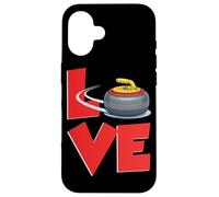 LOVE Curling Stone Sweep Team Winter Sport Case for iPhone 16
