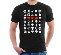 Love Death and Robots White Symbols Montage Men's T-Shirt