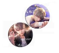 Love Deepspace Badges Flowing Sand Badge Ornament Love Deepspace Figure Acrylic Flowing Sand Coaster Fan Collections (Xavier)