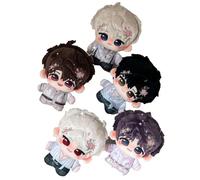 Love Deepspace Chibi Figure Doll 5pcs Cute Love Deepspace Protagonist Figure Plush Pendant Keychain Backpack Decoration Accessories