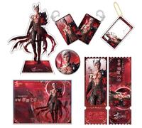 Love Deepspace Lucky Bag Decor | Game Figure Stand, Stickers, Cards, Bracelet, Curriculum, Poster, Badges, Bookmark | Qinche Sylus Rafayel Box Set (Multicolore-1)