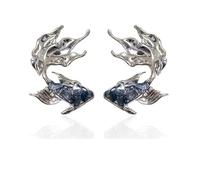 Love Deepspace Rafayel Earrings Blue Gem Earrings Love Deepspace Rafayel Figure Cosplay Ear Jewellery