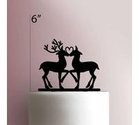 Love DeerAcrylic Cake Topper 3mm Thick Premium Laser Cut Cake Decoration for Birthday, Wedding, Baby Shower & Party Cakes Durable Reusable
