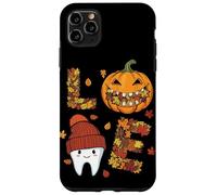 LOVE Dental Life Cute Tooth in Hat with Pumpkin and Fall Case for iPhone 11 Pro Max