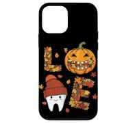 LOVE Dental Life Cute Tooth in Hat with Pumpkin and Fall Case for iPhone 12 mini