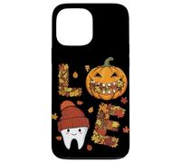 LOVE Dental Life Cute Tooth in Hat with Pumpkin and Fall Case for iPhone 13 Pro Max