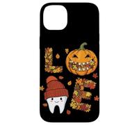 LOVE Dental Life Cute Tooth in Hat with Pumpkin and Fall Case for iPhone 14 Plus