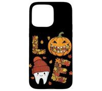 LOVE Dental Life Cute Tooth in Hat with Pumpkin and Fall Case for iPhone 15 Pro Max