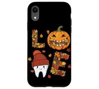 LOVE Dental Life Cute Tooth in Hat with Pumpkin and Fall Case for iPhone XR