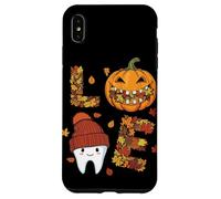 LOVE Dental Life Cute Tooth in Hat with Pumpkin and Fall Case for iPhone XS Max
