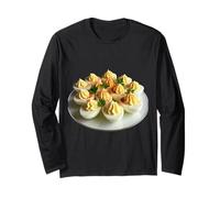 Love Deviled Eggs Retro Thanksgiving Family Dinner Fun Long Sleeve T-Shirt