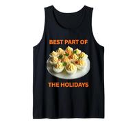 Love Deviled Eggs Retro Thanksgiving Family Dinner Fun Tank Top