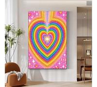 Love Diamond Art Kits Adults,Color Diamond Painting Kits for Adults,Dimond Art Large 70x90cm Canvas,5D Full Square Drill Painting by Numbers DIY Crystal Art and Crafts Kits for Home Wall Decor 0M-397