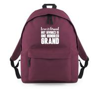 Love Divorce is 100 Grand Backpack Rucksack 18L Bag - 42 x 31 x 21cm