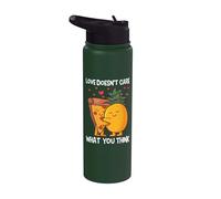 Love Doesn't Care What You Think Pineapple Hawaiian Pizza Stainless Steel Insulated Water Bottle
