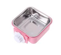 Love Dream Crate Feeding Bowls for Dogs and Cats, Removable Hanging Bowl for Pet Cages, Food and Water Bowls with for Puppies, Cats, Rabbits, Birds, Wooden Bowl (A, One Size)