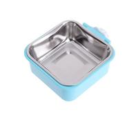 Love Dream Crate Feeding Bowls for Dogs and Cats, Removable Hanging Bowl for Pet Cages, Food and Water Bowls with for Puppies, Cats, Rabbits, Birds, Wooden Bowl (B, One Size)