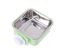 Love Dream Crate Feeding Bowls for Dogs and Cats, Removable Hanging Bowl for Pet Cages, Food and Water Bowls with for Puppies, Cats, Rabbits, Birds, Wooden Bowl (C, One Size)
