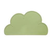 Love Dream Silicone Pet Feeding Food Mat with Raised Edge, Anti-Slip Waterproof Pet Bowl Mat Placemat for Dog and Cat (Light Green)