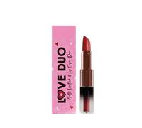 Love Duo 2-in-1 Dual Sided Lipstick - Shade 18 | Non-Transfer & Long Lasting Up to 12H | Soft Matte Finish | Hydrating Formula | Liquid + Bullet Lipstick Combo for Women | 1.5ml + 4g
