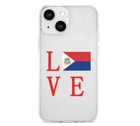 Love Dutch Saint Martin Flag Cell Phone Basic Cases TPU Soft Cover Shockproof Slim Phone Case Compatible with iPhone 13 Mini/13/13 Pro/13 Pro Max