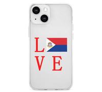 Love Dutch Saint Martin Flag Cell Phone Basic Cases TPU Soft Cover Shockproof Slim Phone Case Compatible with iPhone 13 Mini/13/13 Pro/13 Pro Max