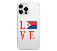 Love Dutch Saint Martin Flag Cell Phone Basic Cases TPU Soft Cover Shockproof Slim Phone Case Compatible with iPhone 13 Mini/13/13 Pro/13 Pro Max
