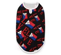 Love Dutch Saint Martin Flag Dog Clothes Fashionable Sleeveless Pet Vest Puppy Breathable Shirts for Small Medium Dogs Cat M