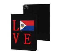 Love Dutch Saint Martin Flag Slim Tablet Cases Compatible with iPad Series Without Pencil Holder Protective Cover Compatible with iPad Pro 2020/2021/2022 (12.9in)