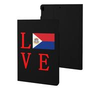 Love Dutch Saint Martin Flag Slim Tablet Cases Compatible with iPad Series Without Pencil Holder Protective Cover Compatible with ipad Pro/ipad Air3(10.5in)