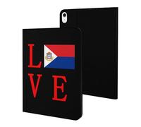 Love Dutch Saint Martin Flag Slim Tablet Cases Compatible with iPad Series Without Pencil Holder Protective Cover Compatible with iPad 10代 (10.9in)