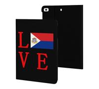 Love Dutch Saint Martin Flag Slim Tablet Cases Compatible with iPad Series Without Pencil Holder Protective Cover Compatible with ipad Mini 1/2/3/4/5 (7.9in)