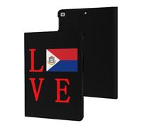 Love Dutch Saint Martin Flag Slim Tablet Cases Compatible with iPad Series Without Pencil Holder Protective Cover Compatible with ipad 2017/2018/Air1/Air2 (9.7in)