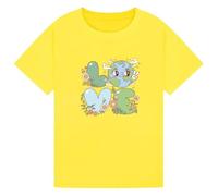 Love Earth Day T Shirt Cute Planet Graphic Save The Planet Shirt Environmental Awareness Tee Gift for Girls Kids Yellow 5-6Y