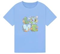 Love Earth Day T Shirt Cute Planet Graphic Save The Planet Shirt Environmental Awareness Tee Gift for Girls Kids Sky Blue 7-8Y
